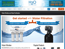 Tablet Screenshot of h2odistributors.com